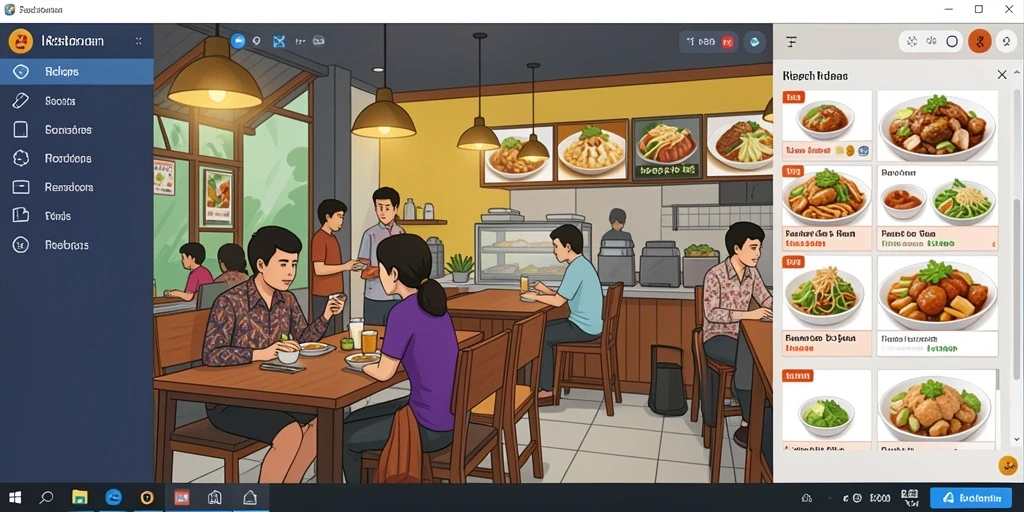 Tangkapan layar menunjukkan karakter utama dalam aksi yang mendebarkan.