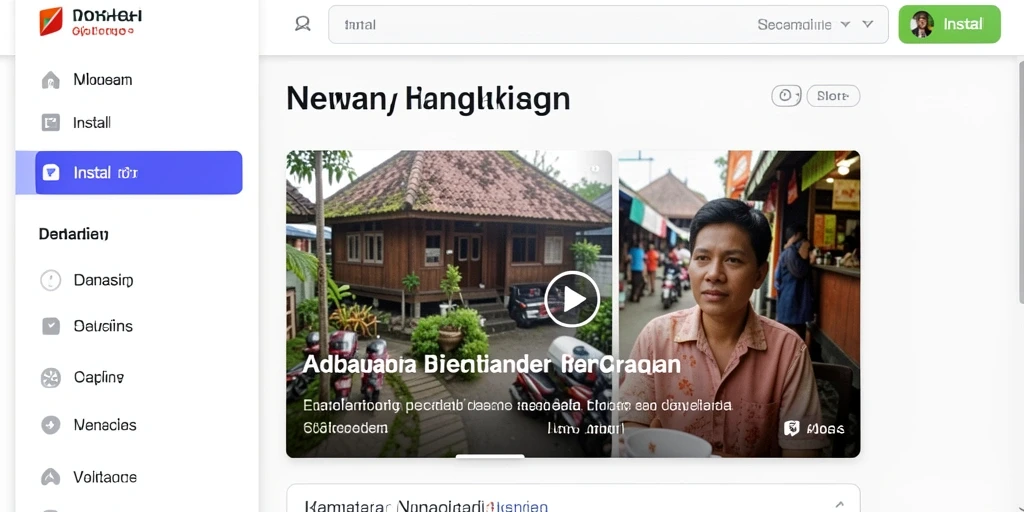 Tampilan utama ULAR288 dengan menu navigasi yang intuitif.